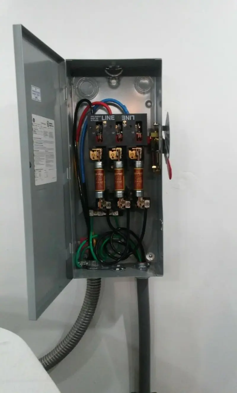 Three-phase disconnect switch installed for Electrical Wiring & Rewiring in Norwell
