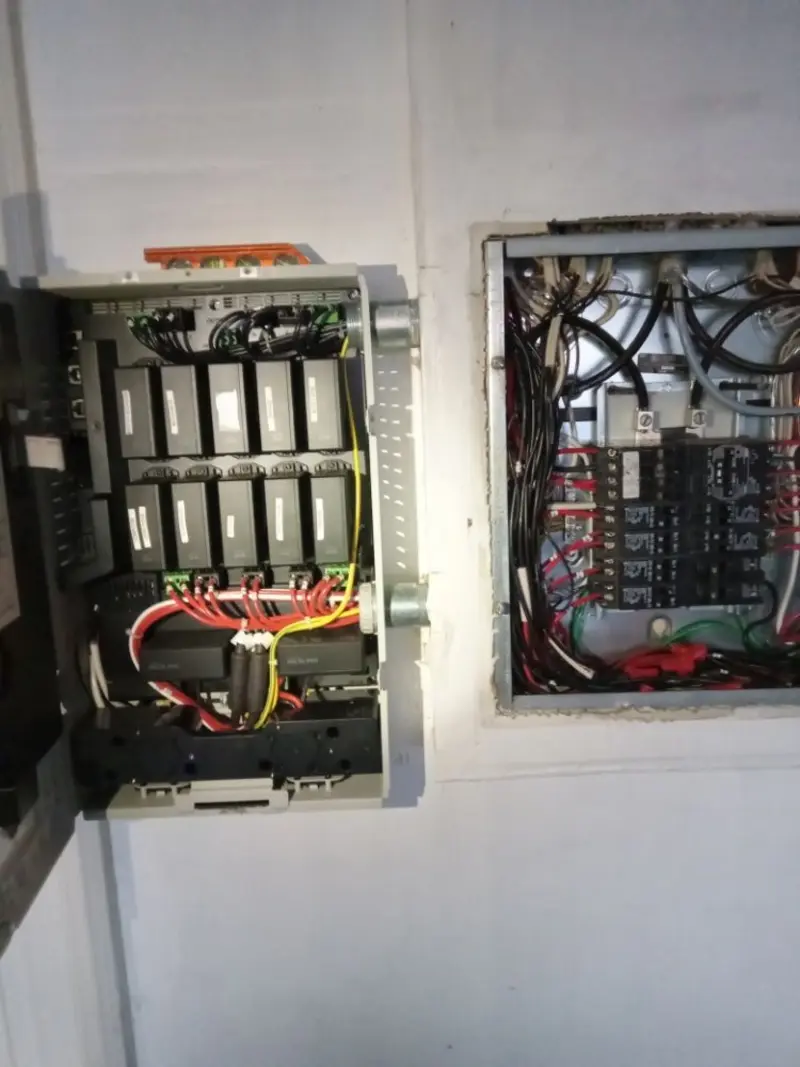 Electrical panel upgrade completed for Security Camera Wiring in Norwell